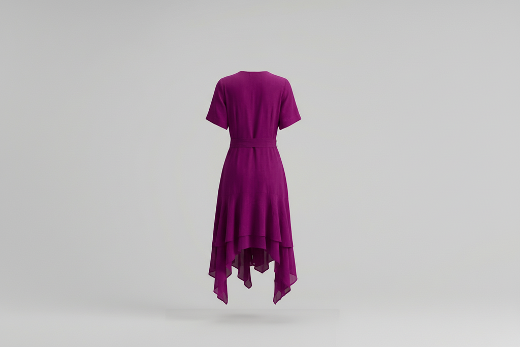 A.L.C Women’s Purple Claire Silk Wrap Dress