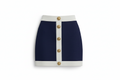 Alice & Olivia Colton Button Front Mini Skirt in Black