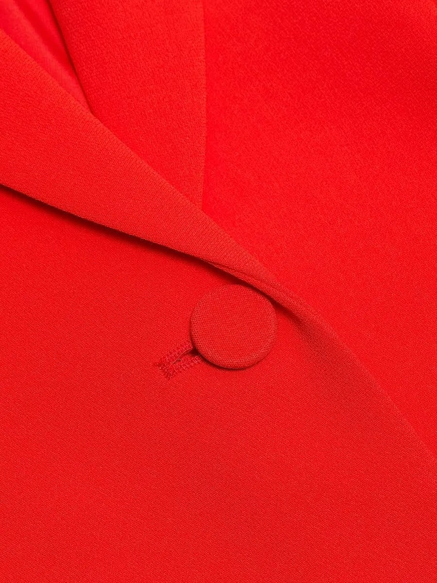 Cinq a Sept Crepe Khloe Blazer in Red