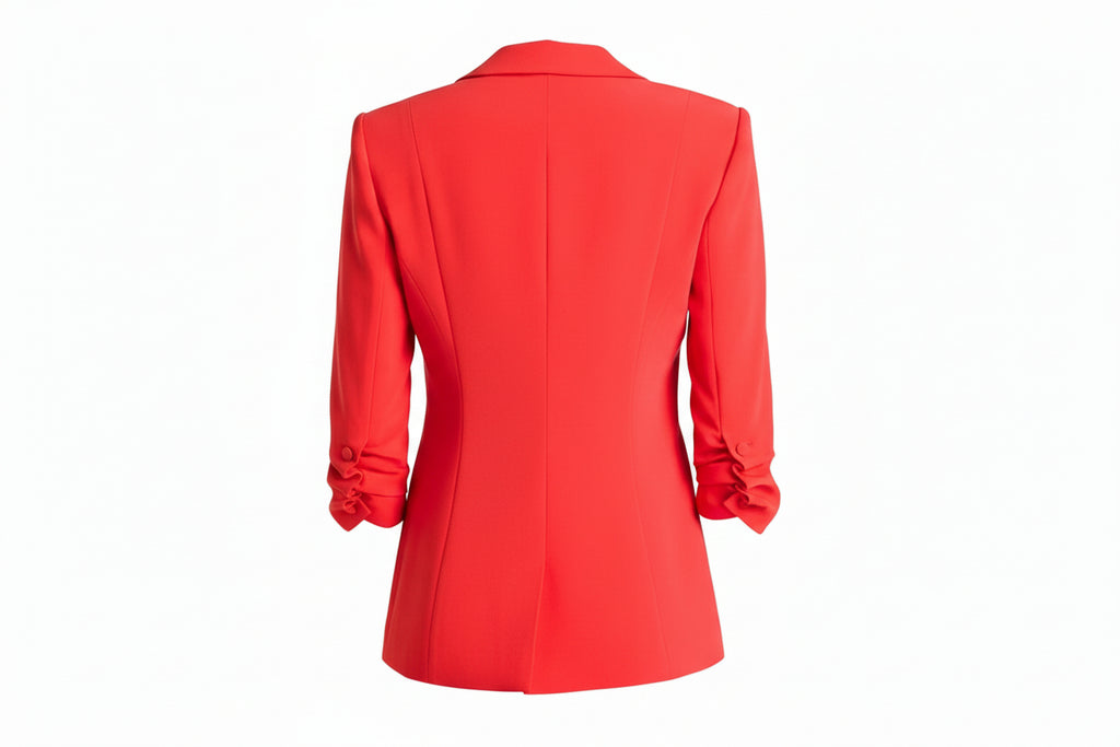Cinq a Sept Crepe Khloe Blazer in Red