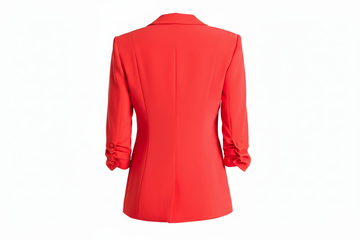 Cinq a Sept Crepe Khloe Blazer in Red