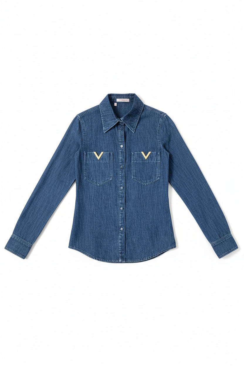 Valentino Vgold Chambray Shirt