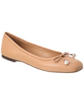 Jimmy Choo Elme Leather Ballerina Flats