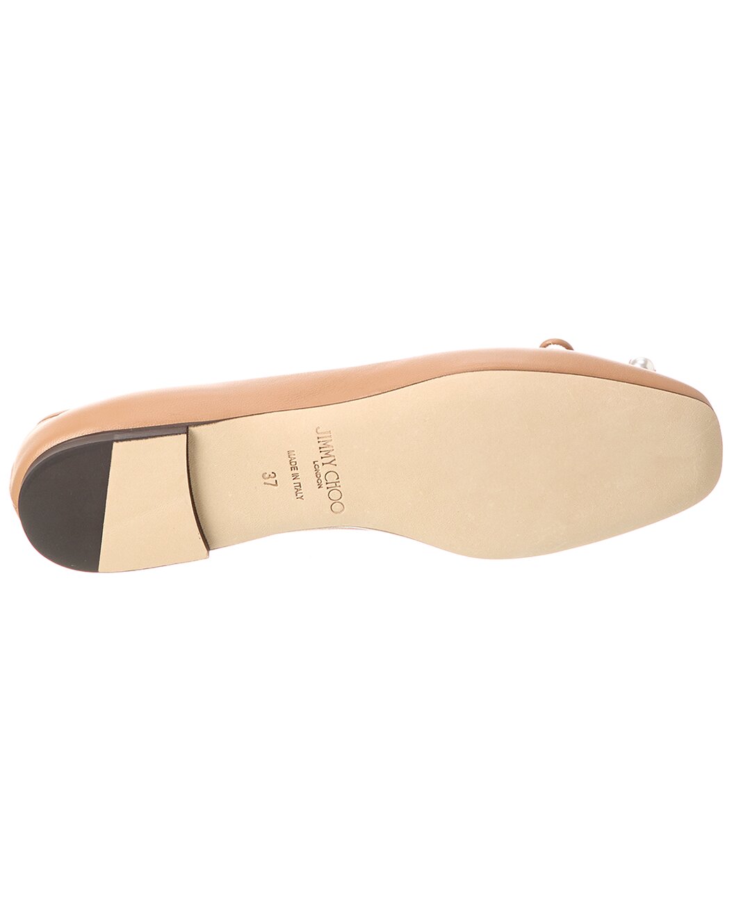 Jimmy Choo Elme Leather Ballerina Flats