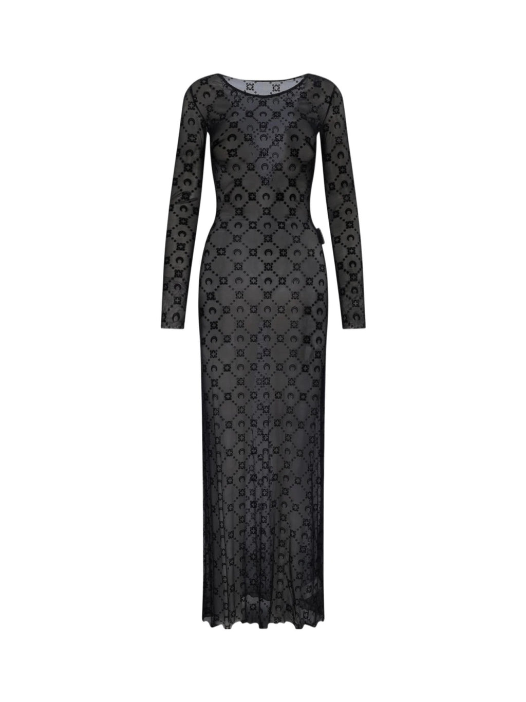 Marine Serre Womens Black Monogram Dress