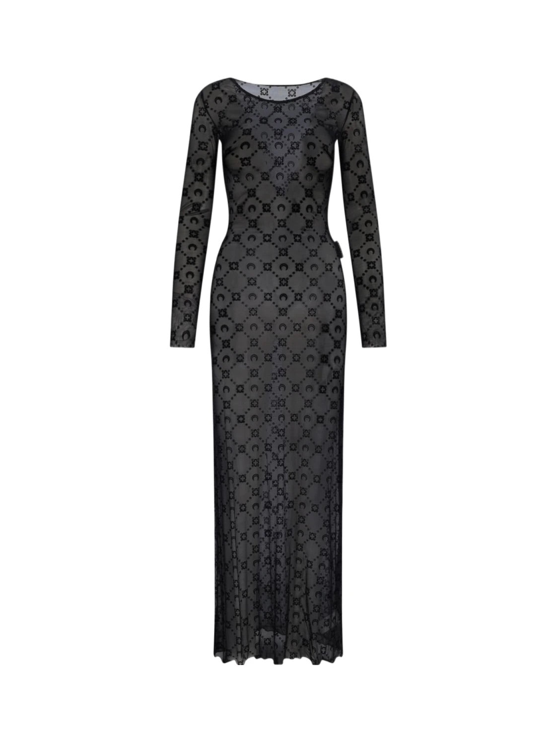Marine Serre Womens Black Monogram Dress