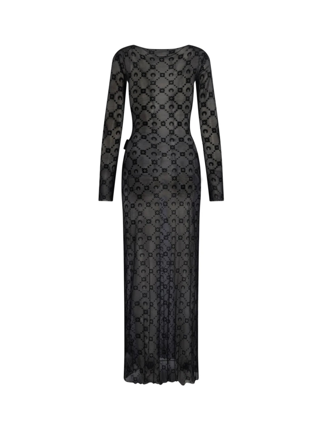 Marine Serre Womens Black Monogram Dress