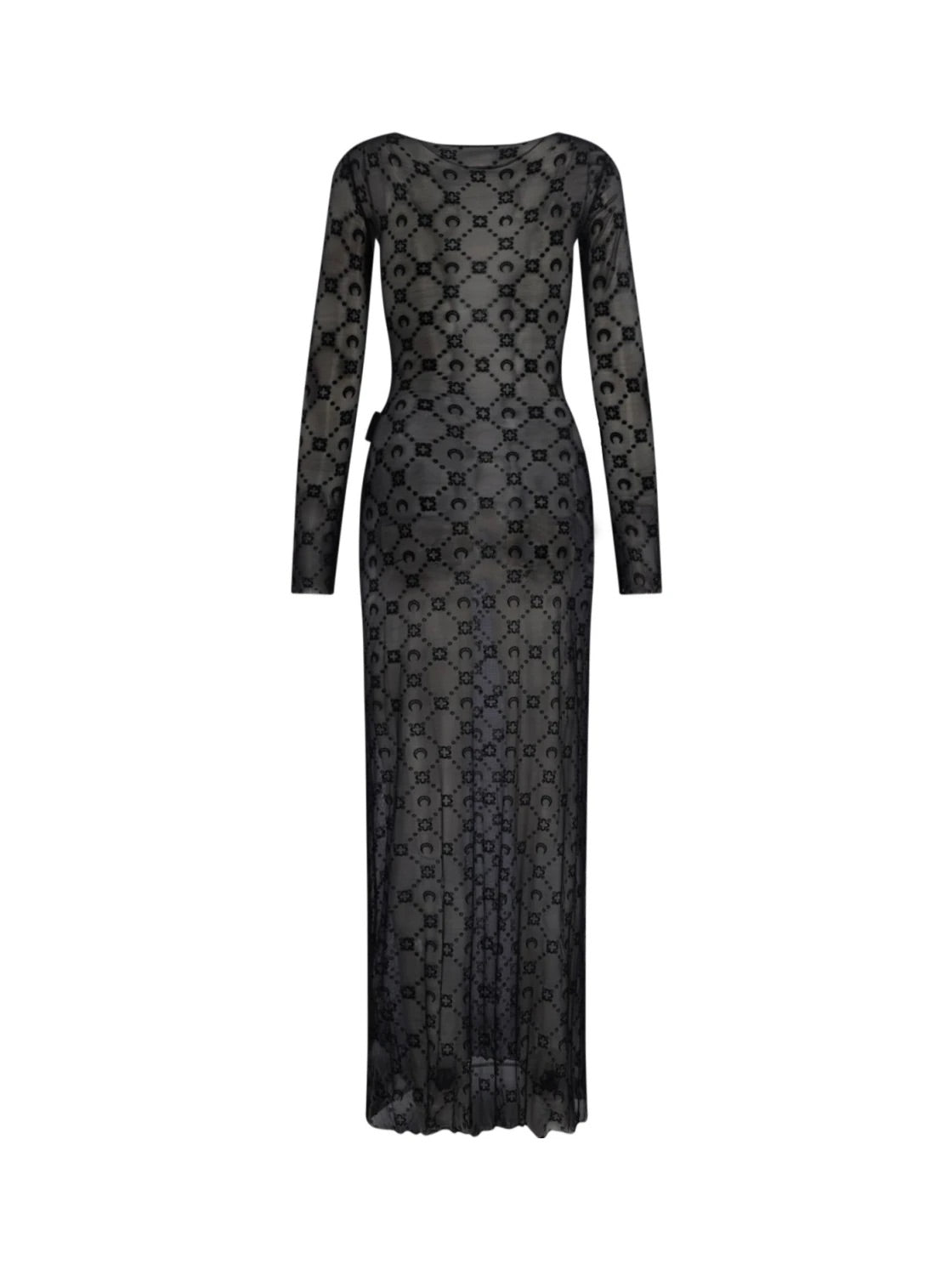Marine Serre Womens Black Monogram Dress