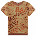 Miaou Mini T-Shirt in Orange Lace