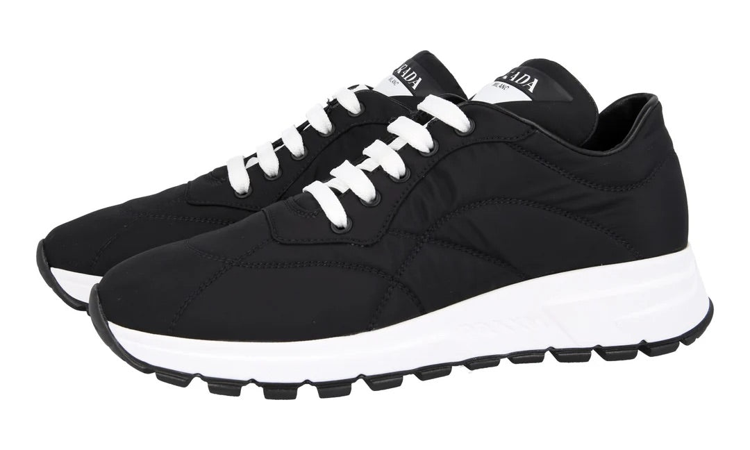 Prada Nylon Training Sneakers in Black