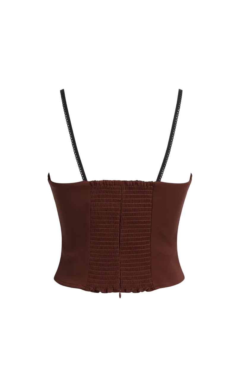 Reformation Melanie Sweetheart Crop Top