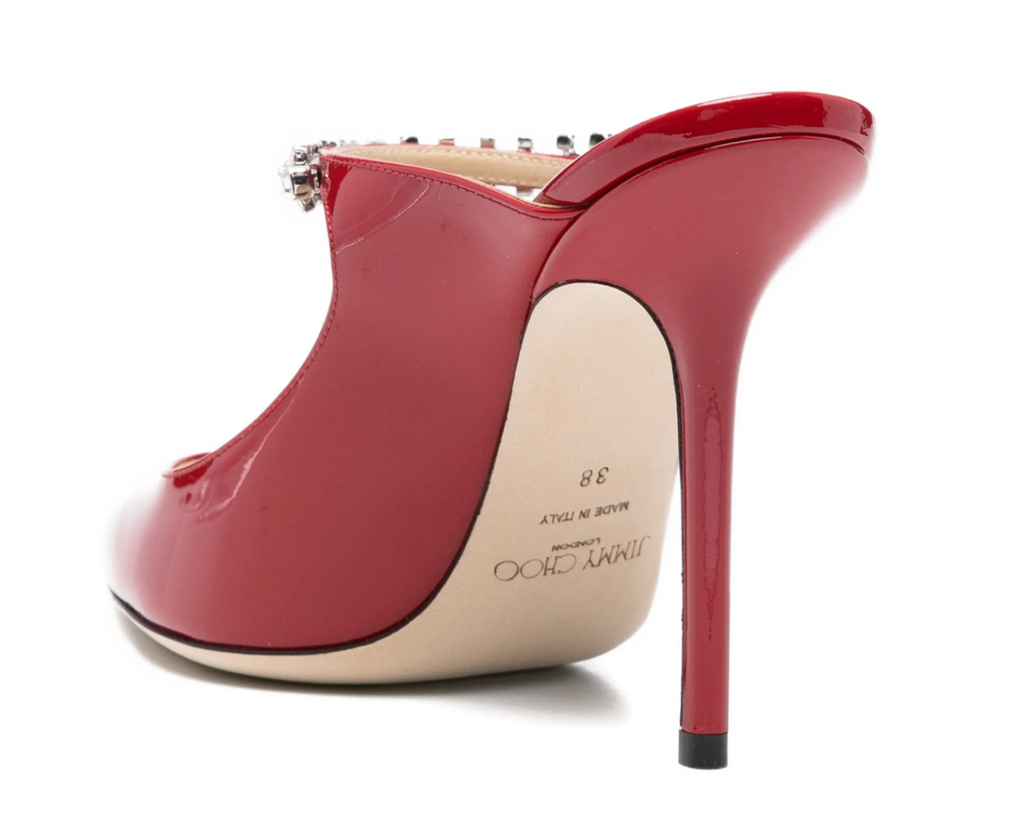 Jimmy Choo Bing 100 mm Red Patent Leather