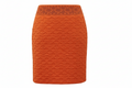 Hermes Cashmere Skirt in Orange