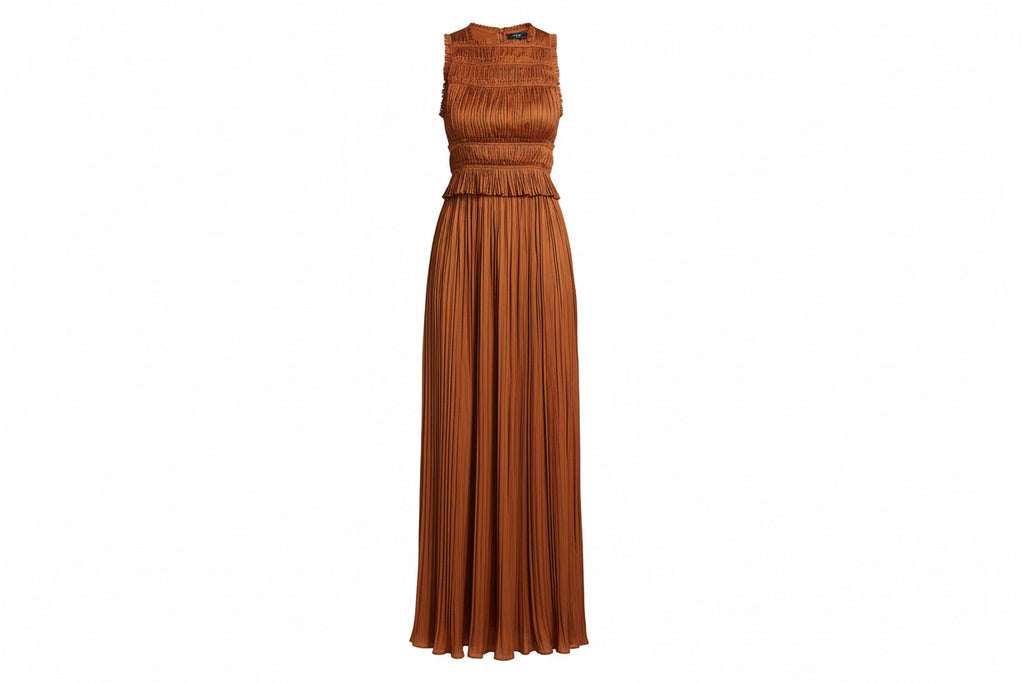 Ulla Johnson Ziva Plissé Satin Skirt