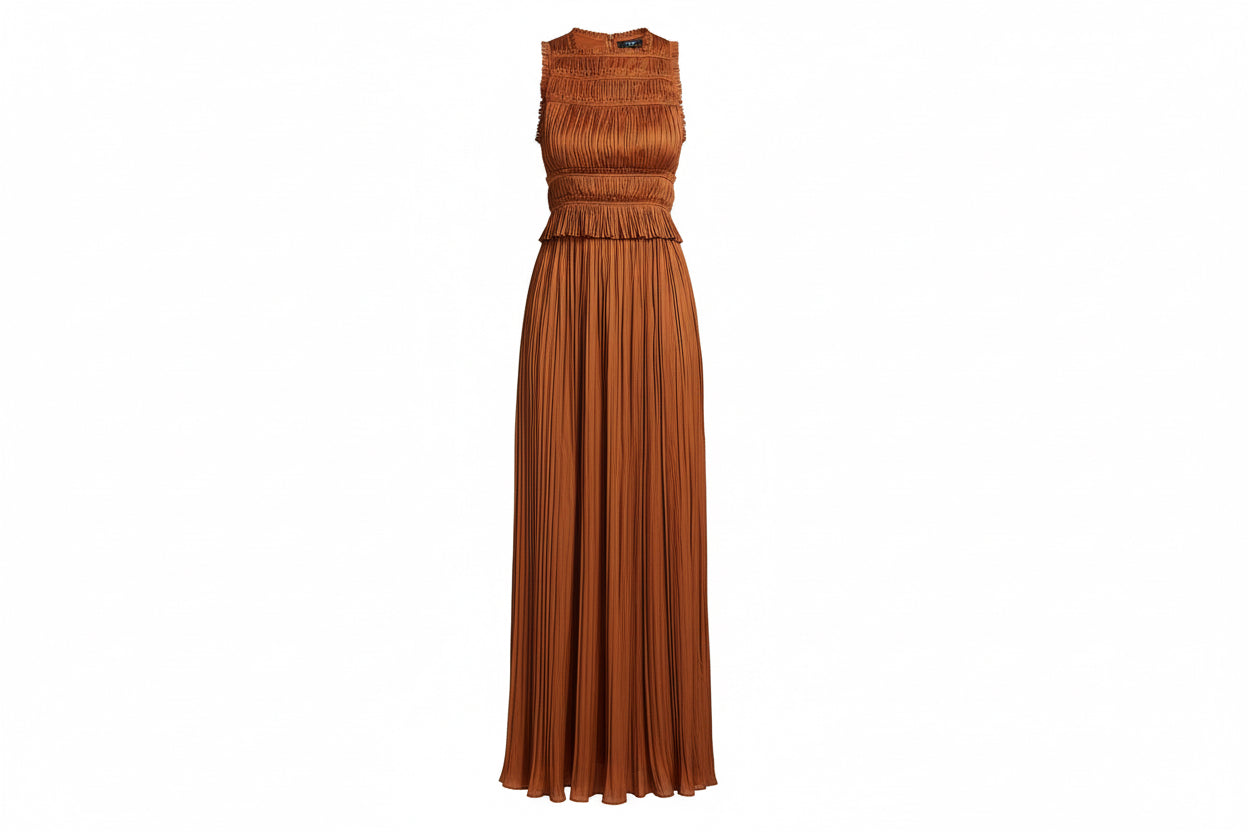 Ulla Johnson Ziva Plissé Satin Skirt