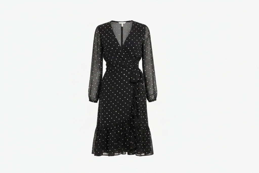 Point Sur Dress Polka Dot Dress in Black and White